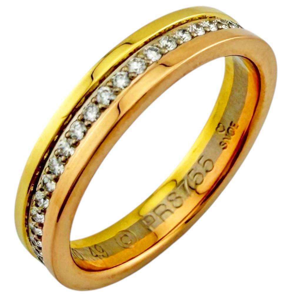 CARTIER Authentic 18k Gold Diamond Wedding Ring